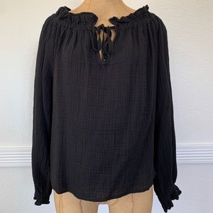 ⭐️3/$25 Zara Peasant Off the Shoulder Crinkle Cott…